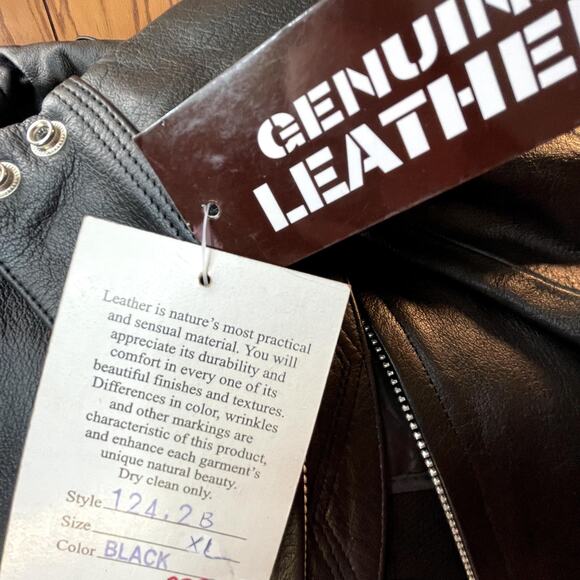 UNIK WOMEN xl Heavy NWT Leather Jacket + Line - Picture 6 of 9